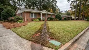 sprinkler or main leak