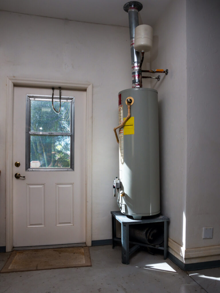 Tank water heater installed in a Georgia home