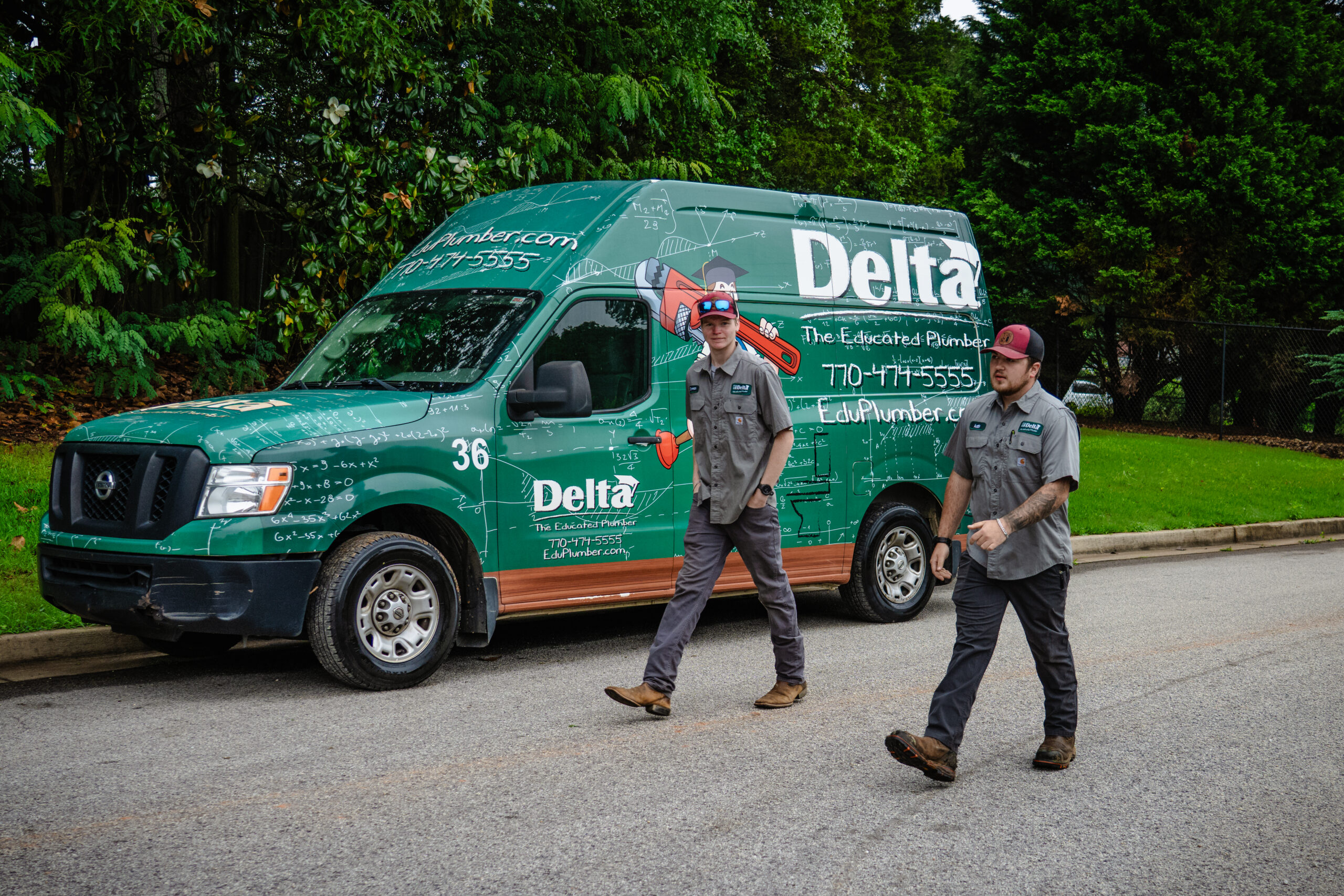 delta van with delta emplyees scaled