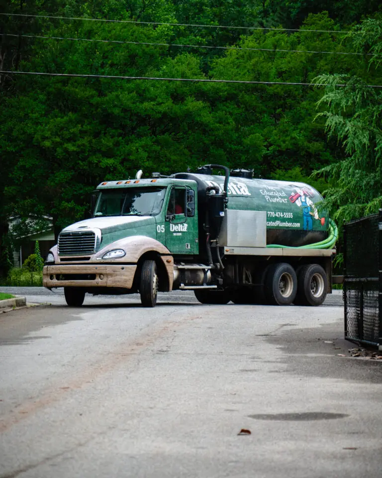 Delta Plumbing septic pump truck